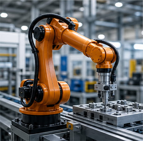 Imanes para robótica y automatización 13 Robots industriales