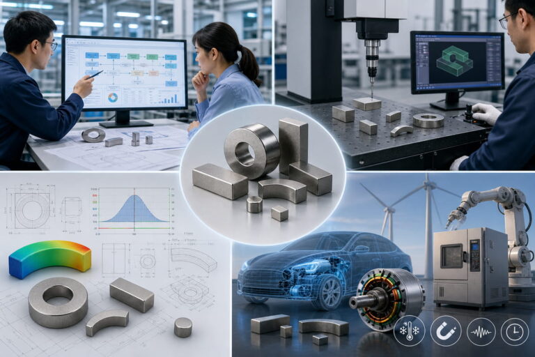 Asistencia en ingeniería para la fabricación de imanes de NdFeB
