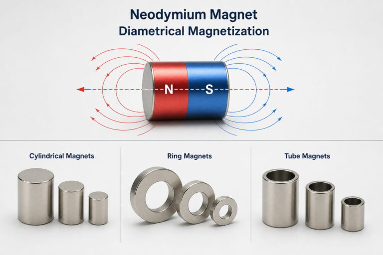 Proceso de magnetización de imanes de neodimio 8 Imanes de neodimio: magnetización diametral y formas habituales
