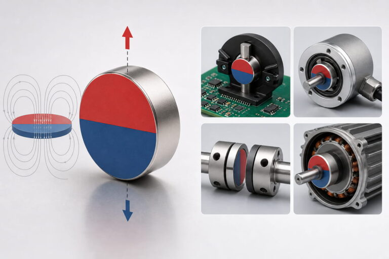 Imán de neodimio: magnetización diametral. Aplicaciones típicas