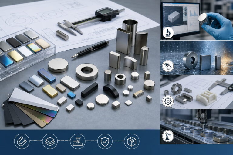 Servicios de ingeniería de recubrimientos personalizados y de fabricación OEM de imanes de neodimio
