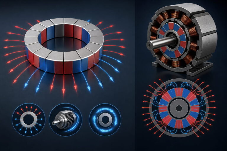 Proceso de magnetización de imanes de neodimio 13 Características principales de la magnetización radial de los imanes de neodimio
