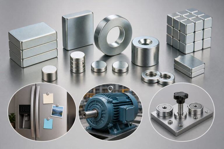 Aplicaciones típicas de los imanes de neodimio con recubrimiento de zinc