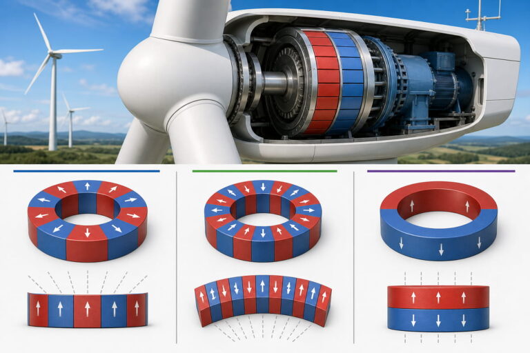 Imanes para aerogeneradores: magnetización a medida