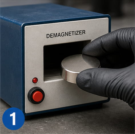¿Se puede taladrar un agujero en un imán de neodimio? 8 Desmagnetizar primero