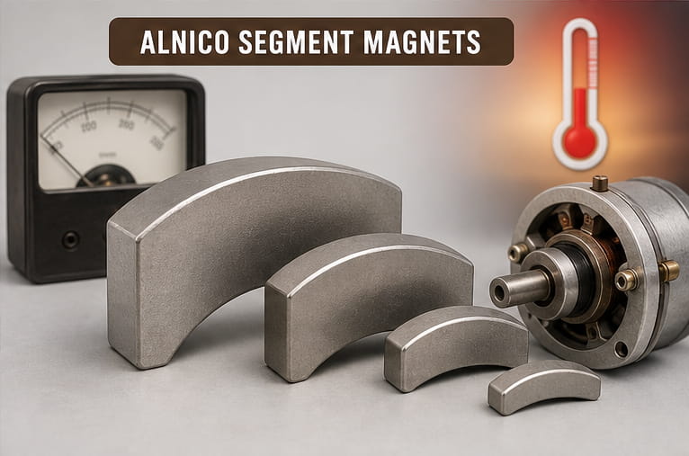 Imanes de alnico en segmentos
