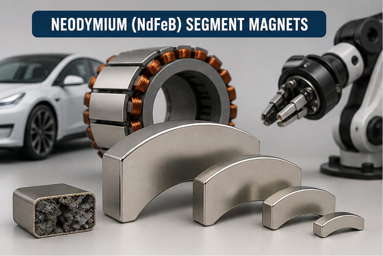 Imanes de neodimio (NdFeB) en forma de segmento