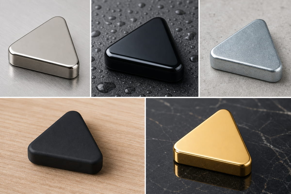 Recubrimientos magnéticos triangulares