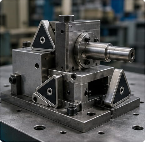 Imán triangular para aplicaciones industriales y mecánicas