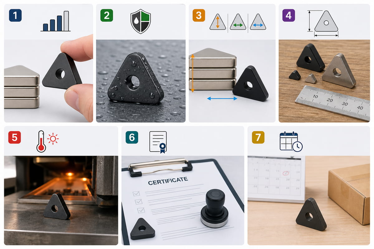 Qué hay que tener en cuenta al comprar imanes triangulares